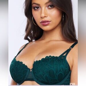 Savage X Fenty Not Sorry Lightly Lined Lace Balconette Bra
